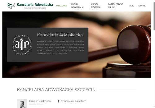 Adwokat w Szczecinie Ernest Karkosza Adwokat w Szczecinie Ernest Karkosza