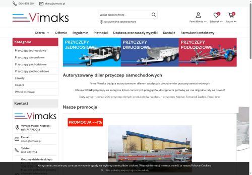 Maciej Kostecki przyczepy Vimaks Maciej Kostecki przyczepy Vimaks
