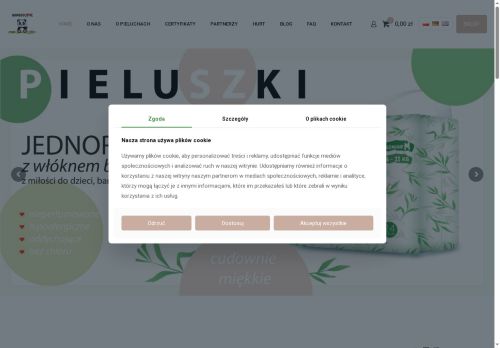 Bamboolove Chusteczki mokre hipoalergiczne