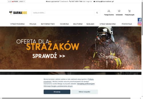 Barnabee naszywki strażackie