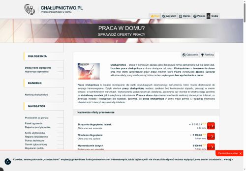Chałupnictwo, biznes w domu