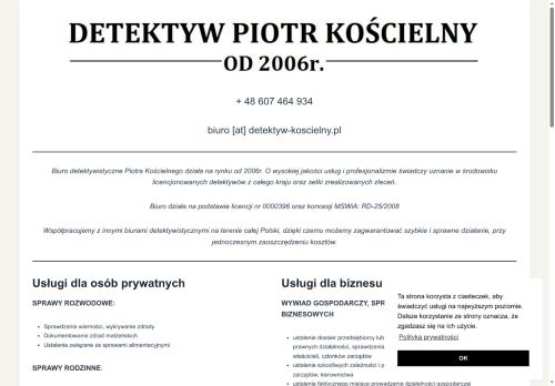 Detektyw Piotr Kościelny