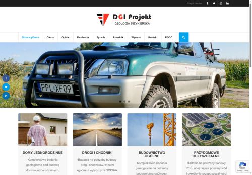 Profesjonalne badania geologiczne gruntów DGI PROJEKT