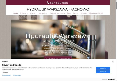 Awarie instalacji wodnych Warszawa R Dąbrowski
