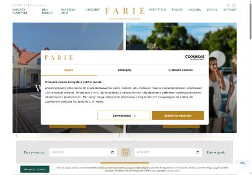 Farie obiekt na wyłączność na Mazurach