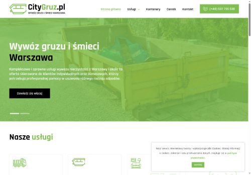 Gruzzly Wywóz gruzu Warszawa