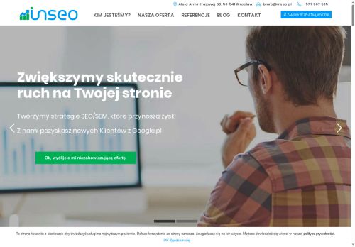 SEO optymalizacja stron z INSEO z Wrocławia