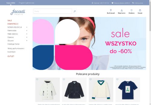 Sklep z odzieżą Jacadi Paris