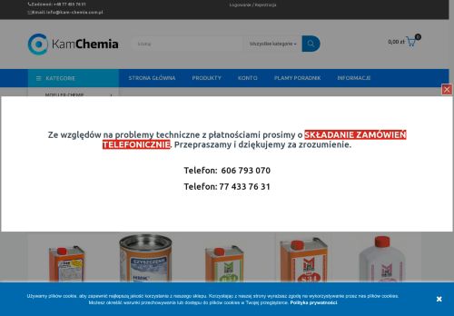 Chemia do kamienia, usuwanie rdzy chemia KamChemia