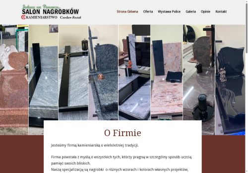 KAMIENIARZ ROSIAK SALON NAGROBKÓW
