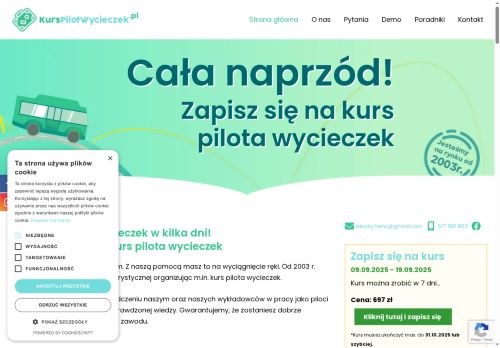 Kursy ONLINE na i dla pilotów wycieczek! Wygodnie i kompetentnie!