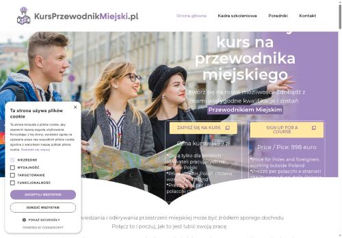 W pełni internetowy kurs na Przewodnika Miejskiego.