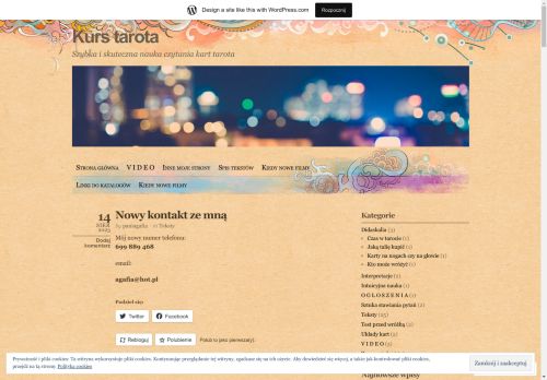 Intuicyjna nauka tarota metodą wróżki Agafii