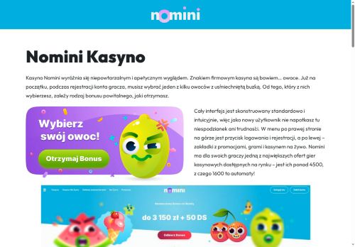 Nomini casino nomini Polska