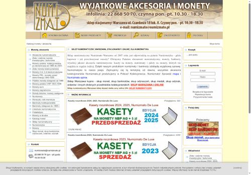 Numizmato. Skup monet Warszawa