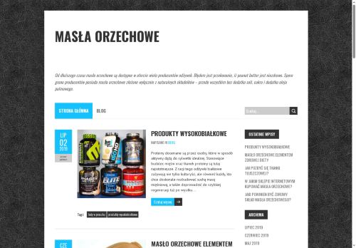 Zdrowe masła orzechowe