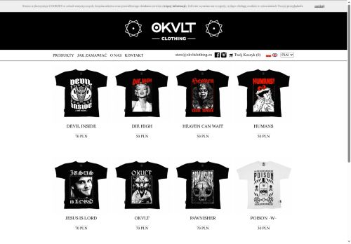 Okvlt Clothing koszulki z nadrukiem