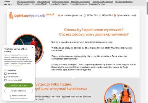 Kurs w pełni ONLINE na i dla Opiekunów Wycieczek.