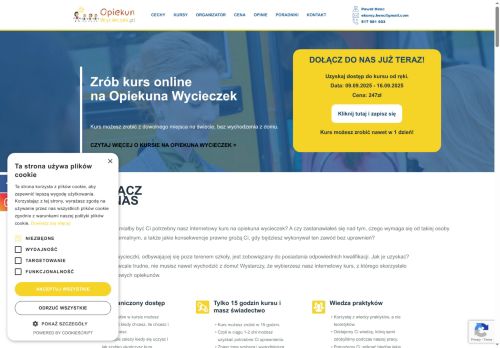 Kursy ONLINE na i dla Opiekunów Wycieczek! Wygodnie i kompetentnie!