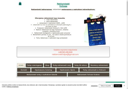 Reklamówki jednorazowe
