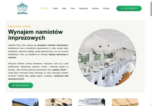 Wypożyczalnia namiotów imprezowych