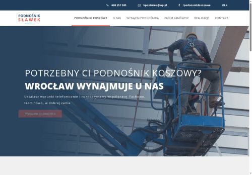 Podnośniki koszowe Sławek