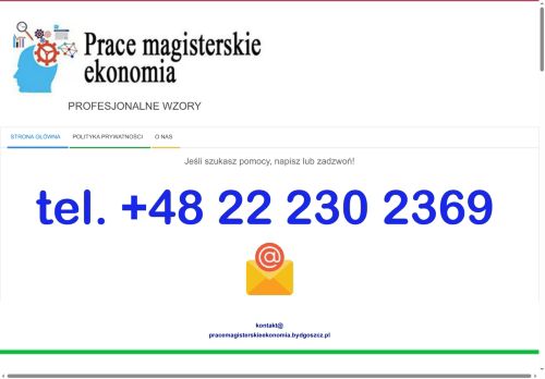 Prace magisterskie ekonomia - Bydgoszcz
