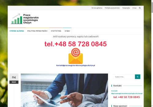 Prace magisterskie z socjologii