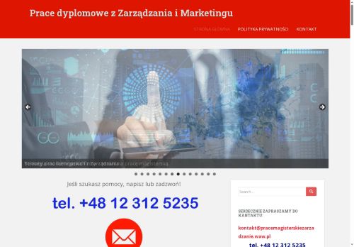 Prace magisterskie z zarządzania