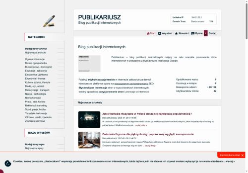 Blog publikacji internetowych Publikariusz