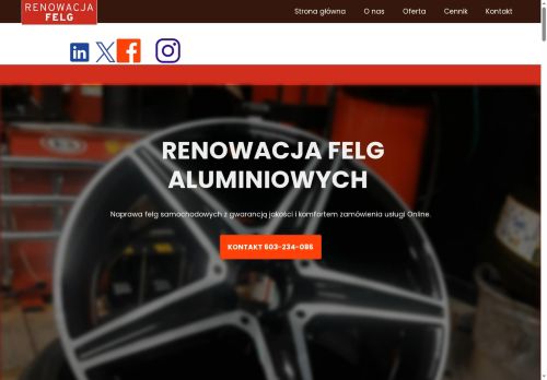 Renowacja Felg Aluminiowych PREMIUM Polska