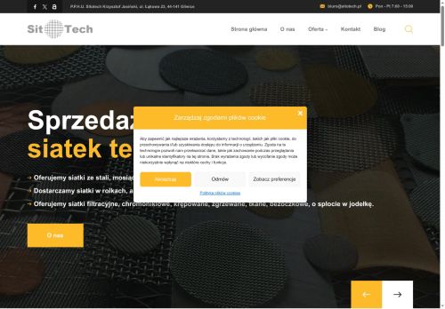 Sitotech sita siatki nierdzewne