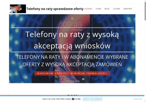 Telefony dla zadłużonych na raty