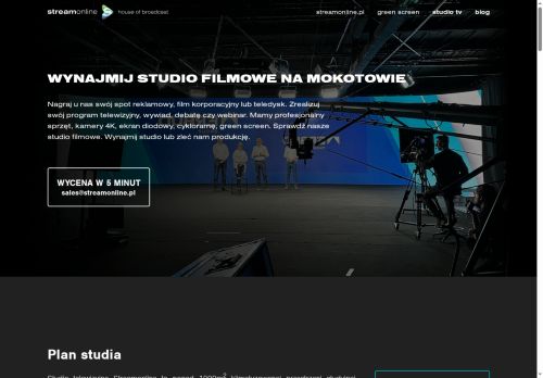 Studio Streamonline studio filmowe Warszawa