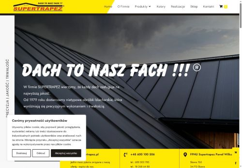 SUPERTRAPEZ Kompleksowe rozwiązania w blacharstw