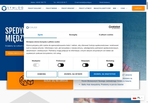 Usługi spedycyjne - Symlog