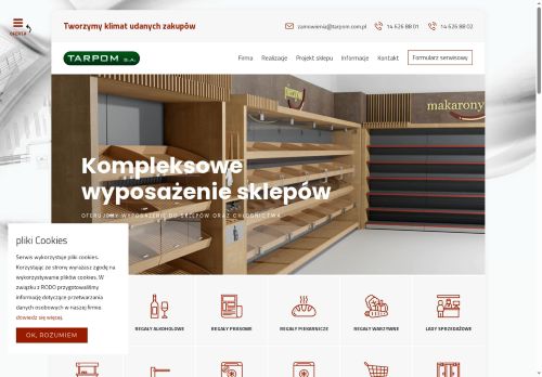 Tarpom: wyposażenie sklepów, meble sklepowe w dobrej cenie