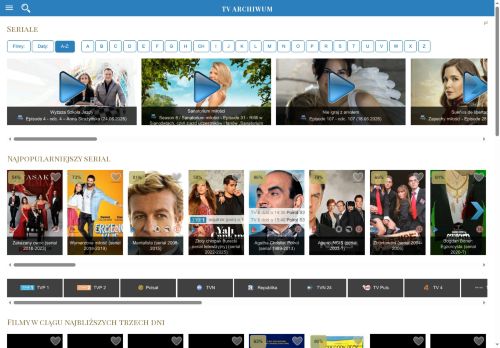 Baza aktorów, seriali i programów telewizyjnych