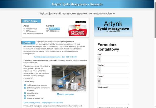 Artynk Tynki Maszynowe
