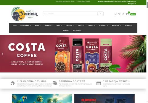 Sklep z kawą, smak który towarzyszy Ci codziennie