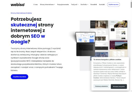 Webiso pozycjonowanie stron SEO tworzenie stron Kr